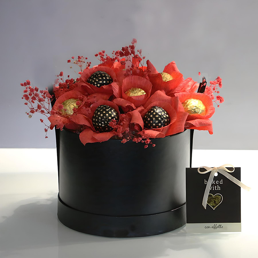 Cake Pop Bouquet - Red Blooms